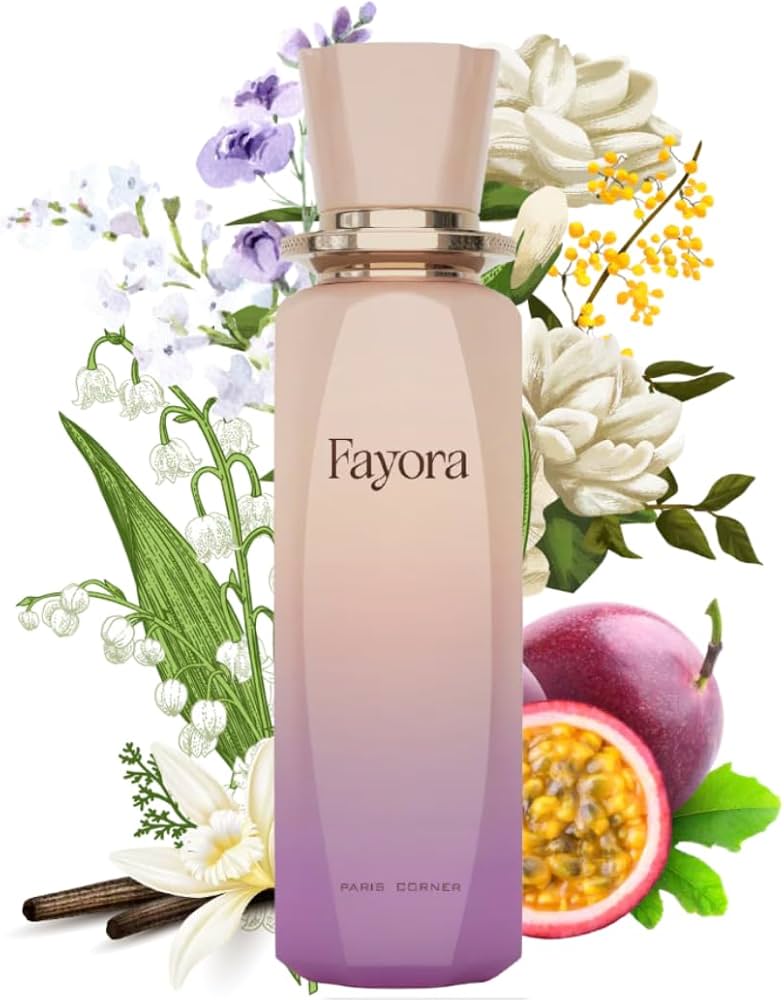 Fayora Eau de Parfum, Perfume Árabe para Mujer, 100 ml, Fragancia Dulce y Frutal, Larga Duración